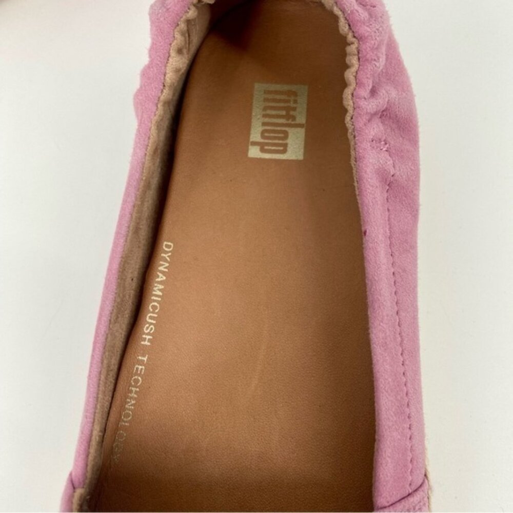 Fitflop pink suede espadrilles closed toe Size 6 - Picture 9 of 12